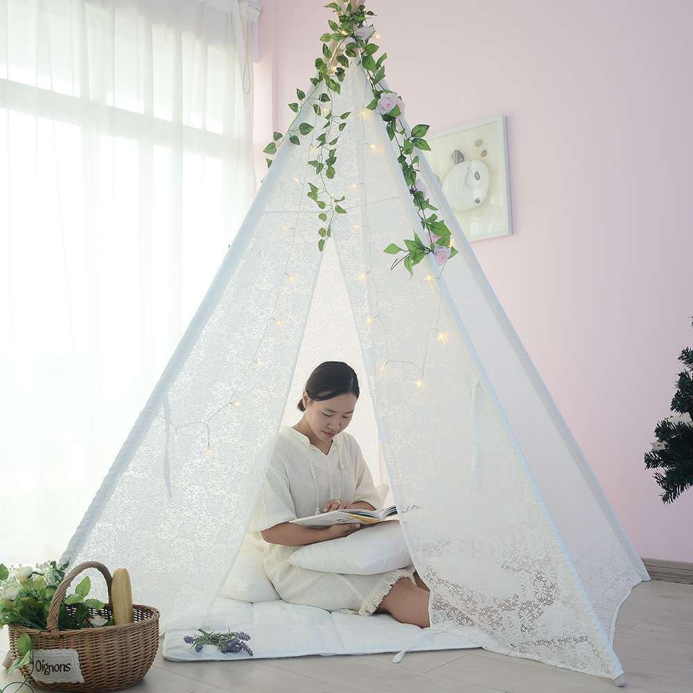 Love Tree Hot Sale Indoor Fresh Style Play House Tent Lace Indian Children's Toy Tent