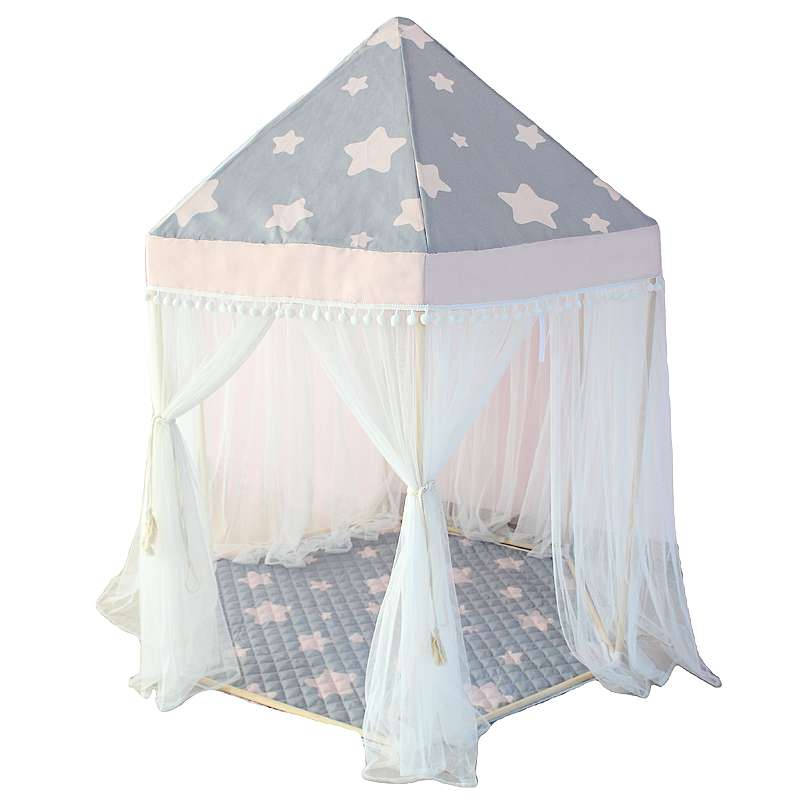 Lovetree Kids Play Tent Princess Castle Tent Foldable Play House  Birthday Gifts for Boys Girls