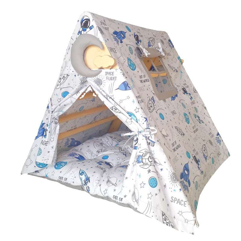 Lovetree Indoor Canvas Triangle Play Children's Tent