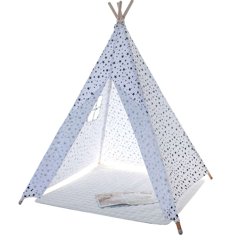 Teepee tent gift for baby Black-white teepee star teepee