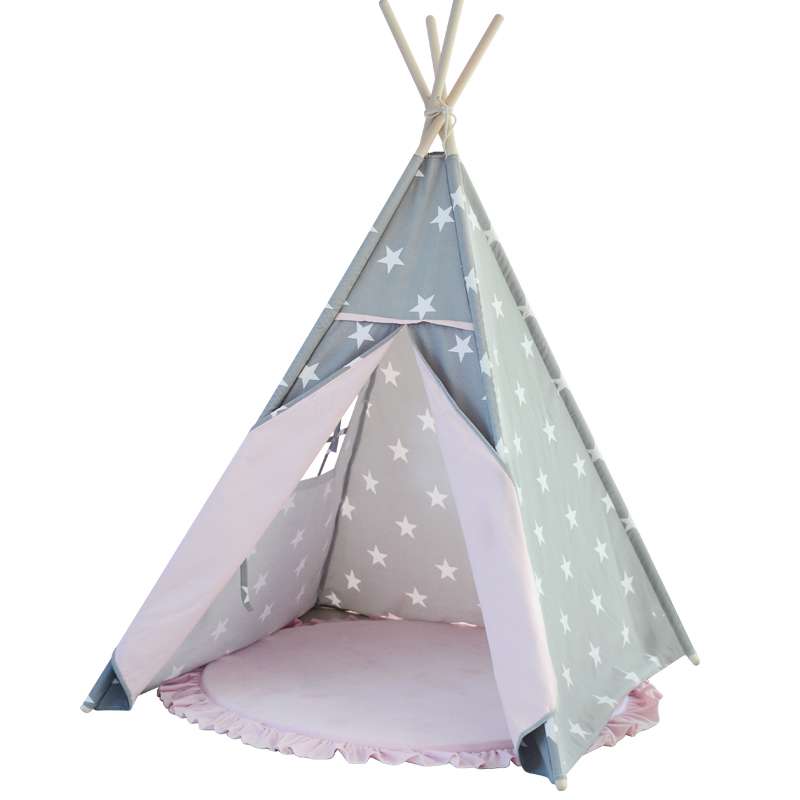 Lovetreekids Teepee Tent for Kids,  Play Tent Foldable Teepee Tent for Boy & Girl