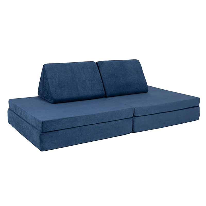 Lovetree Kids Couch or 2 Chairs, oddler to Teen Bedroom Furniture, Girls and Boys Playroom Sofa and Play Set(navy blue)