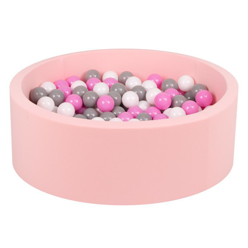 Lovetree Soft Ball Pool Round Ball Pit for Toddlers Play(pink)
