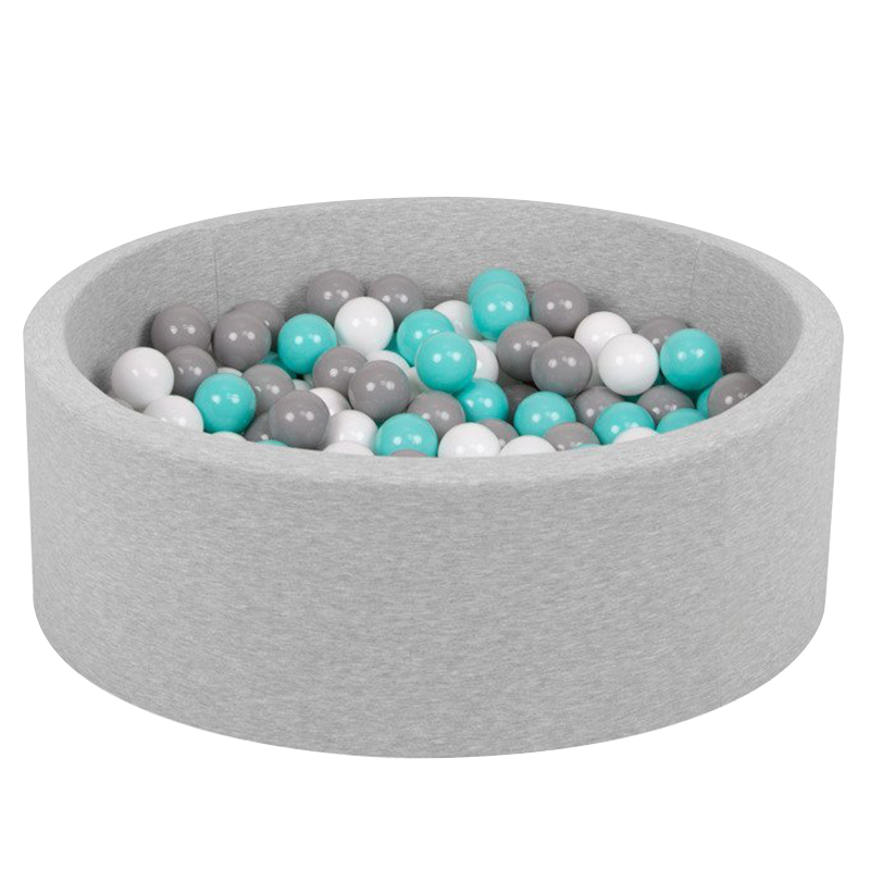 Lovetree Micro Fiber Ball Pool Round Ball Pit for Toddlers Play(grey)