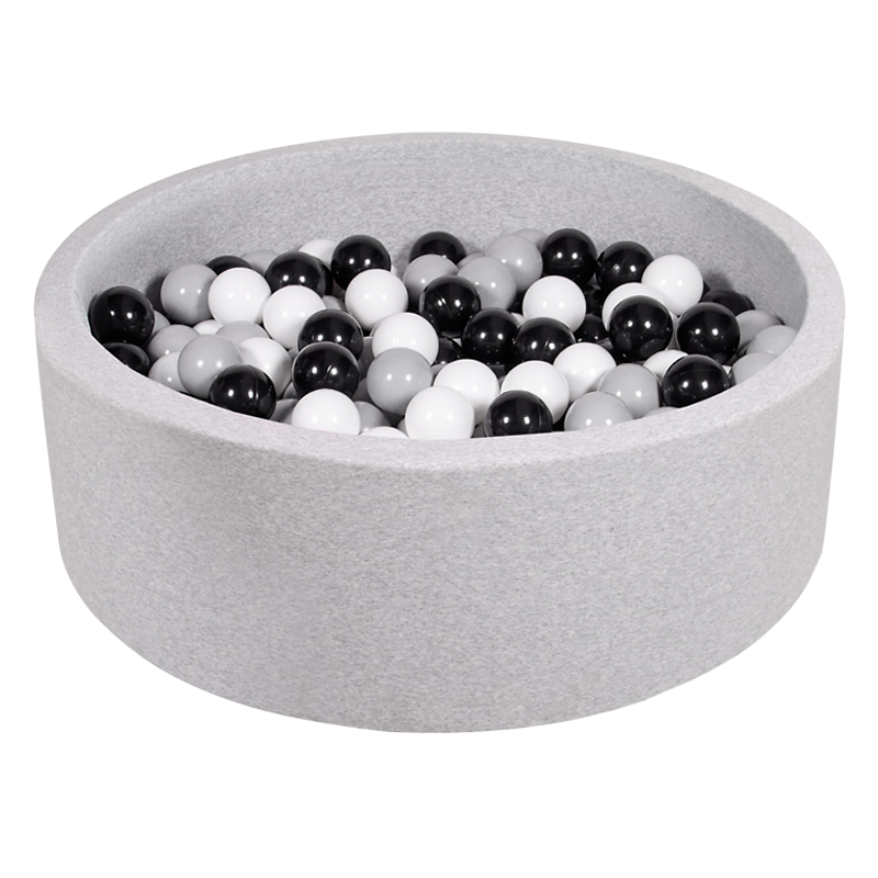 Lovetree Micro Fiber Ball Pool Round Ball Pit for Toddlers Play(silver grey)
