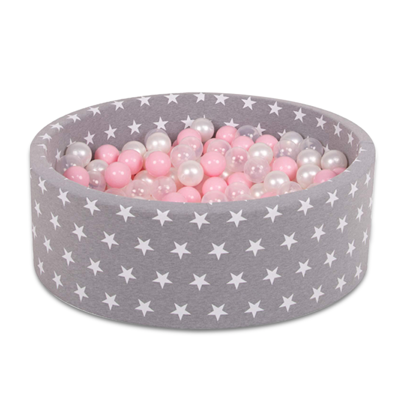 Lovetree Soft Ball Pool Round Ball Pit for Toddlers Play and Star Designs