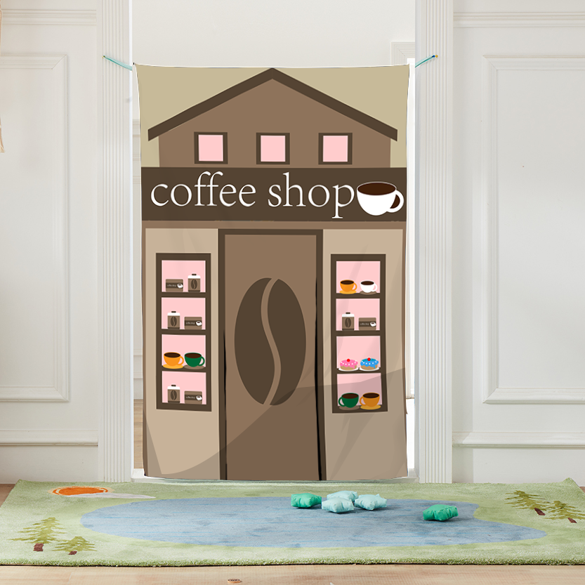 Lovetree Coffee Shop Doorway Play House for Kids