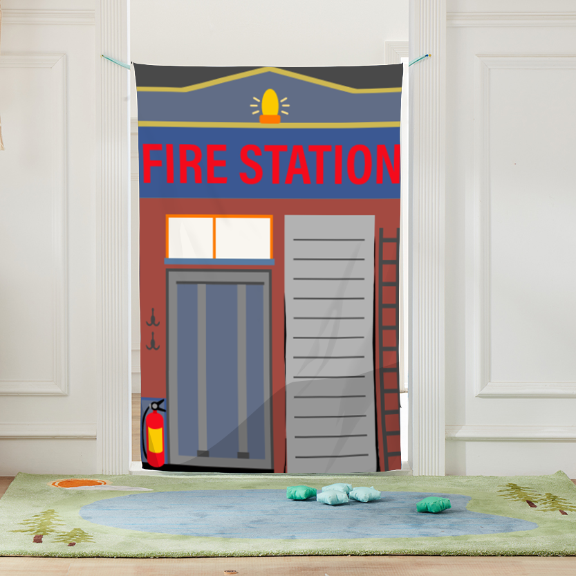 Lovetree Fire Station House Doorway Bean Bag Toss