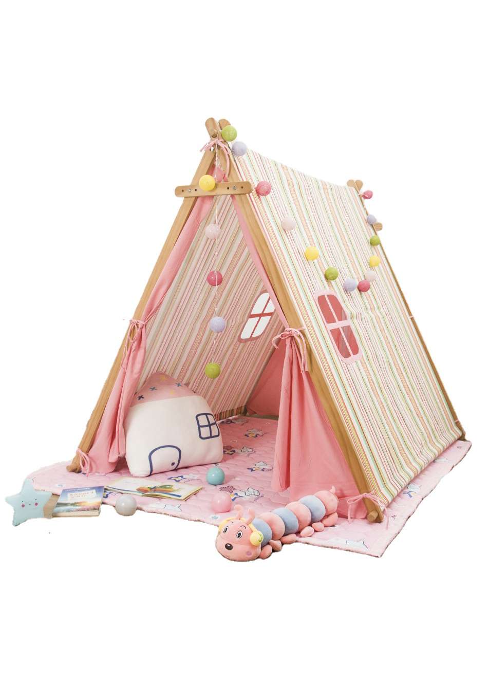 Lovetree Factory Hot Sale Play house Indoor Girl Polyester Camping Kids Tents For Sale Tent Kids