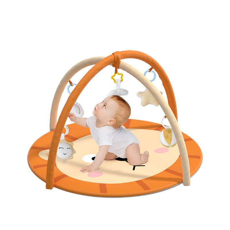 Round Lion Baby Gym Ultra Plush Baby Activity Gym Replaceable Washable Baby Playing Mat