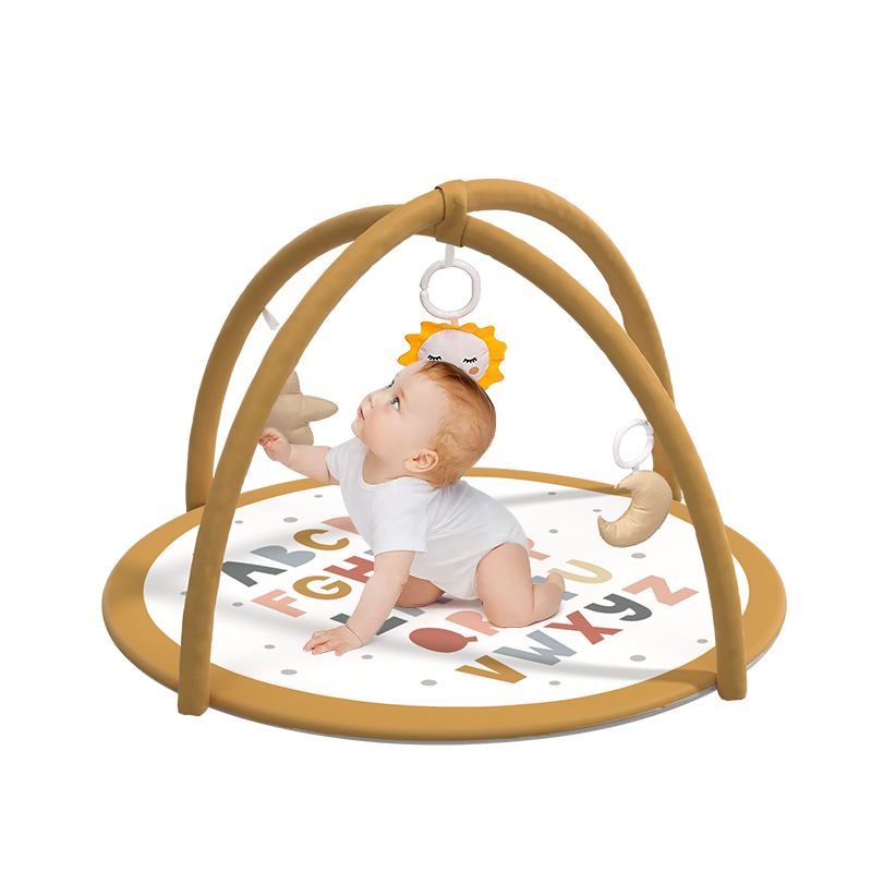 Baby soft gym with two stands star and sun pendant suitable for baby play